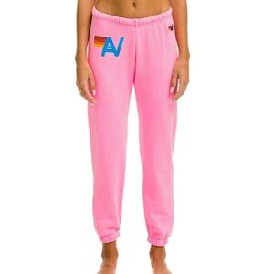 Aviator Nation Pink Logo Sweatpants